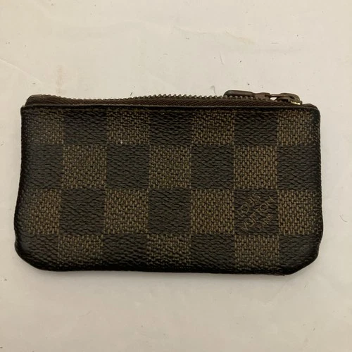 Vintage Louis Vuitton Damier? Zip Small Coin Purse Wallet  Brown Checkerboard