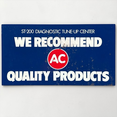 #ad Vintage GM AC DELCO ST200 Metal Sign Automotive Gas Oil Chevy GMC Advertising $150.00