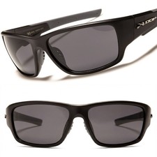 Athletic Golf Cycling Running Baseball Sporty Rectangle Sunglasses Black