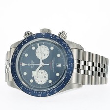 Tudor Black Bay Blue Dial Chronograph Jubilee Bracelet 79360B