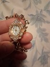 Vintage Ladies Wrist Watch Beautiful Golden Stretch Band — photo 8