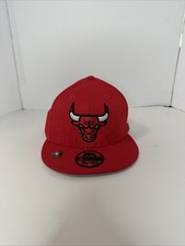 New Era 9Fifty NBA Licensed Chicago Bulls Red Black Snapback Cap Hat NEW