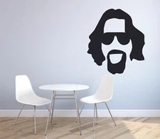 The Big Lebowski Show The Dude Face Vinyl Art Stickers For Home Room Walls Decal
