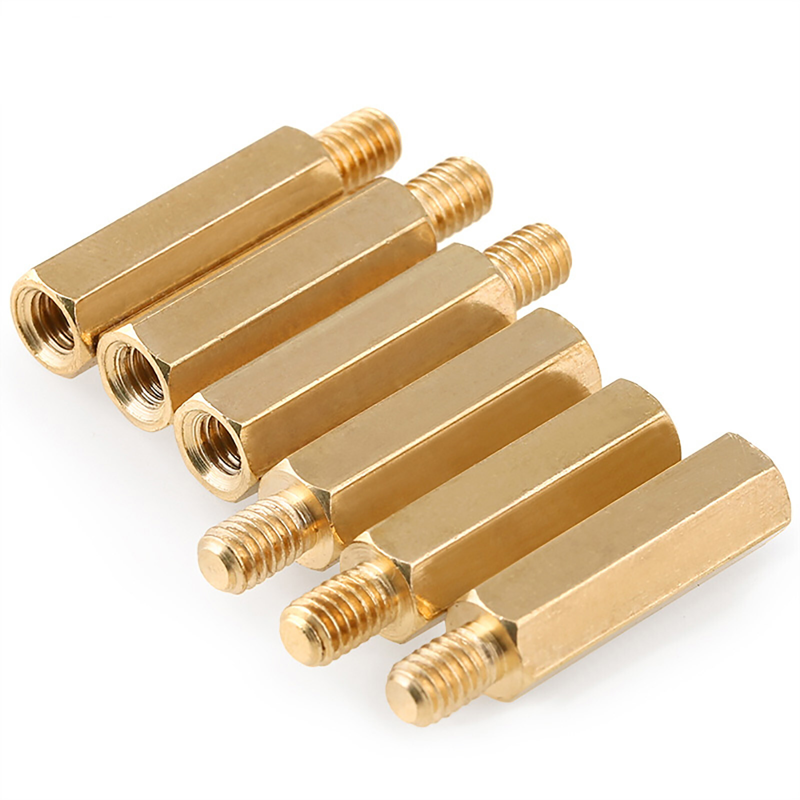 M2M2.5M3 M4 Female To Male Brass Hexagonal Pillars PCB Threaded