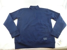 NEW Men's Nautica Anchor 1/4 Zip Pullover Sweatshirt- Small, Navy N17176 Irreg