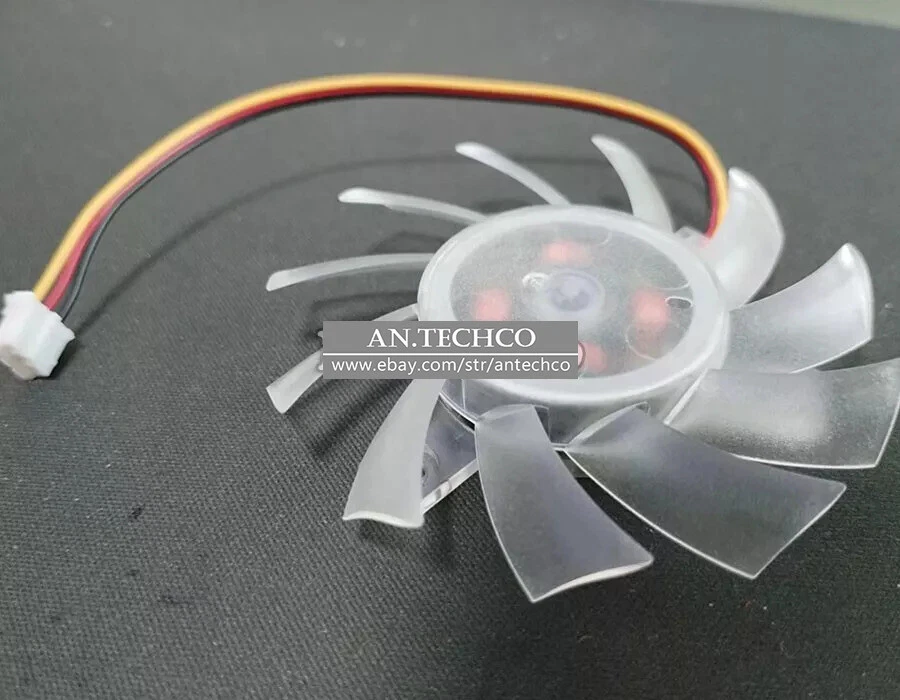 T&T 7010M12C NF2 DC12V 0.25A 6.5cm graphics card 3-wire cooling fan - Image 4 of 4