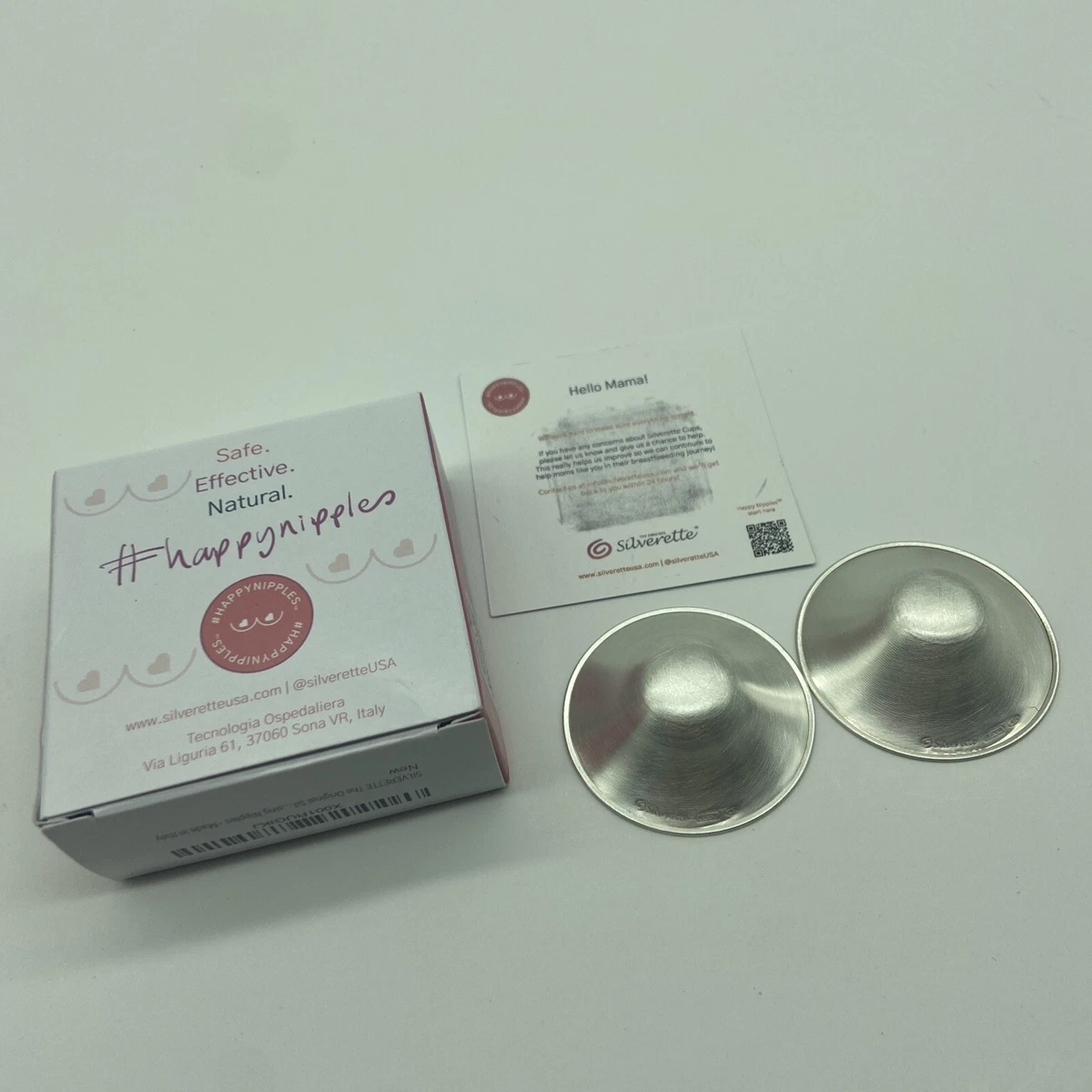 SILVERETTE The Original Silver Nursing Cups Regular Metal Nipple Covers  Soothe