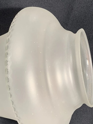 Victorian Acorn Frosted Etched Glass Pendant Ceiling Light W/Mount - Picture 9 of 23