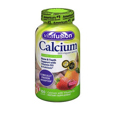 Vitafusion Calcium Gummy Vitamins For Adults 500 Mg 100 each By Vitafusion