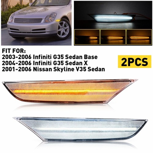 For 0306 Infiniti G35 Sedan 4 Door Sequential LED Side Marker Light