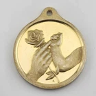 1976 Mother's Day "Mother's Rose" Pendant Hamilton Mint Gold Toned 1oz Silver