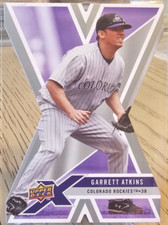 2008 Upper Deck X Die-Cut Garrett Atkins #36 Colorado Rockies