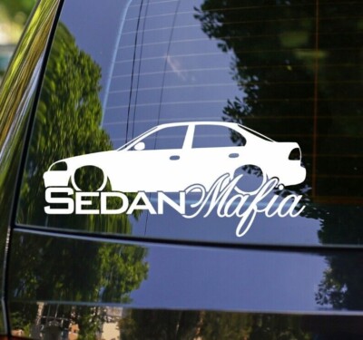 (2x) Hatchback Mafia Sticker Die Cut Decal Self Adhesive Vinyl Jdm Ef Eg Ek