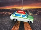<!--F#f_0-->NEW CHRISTMAS ORNAMENT Blown glass STATION WAGON Car GLITTERED<!--F/-->