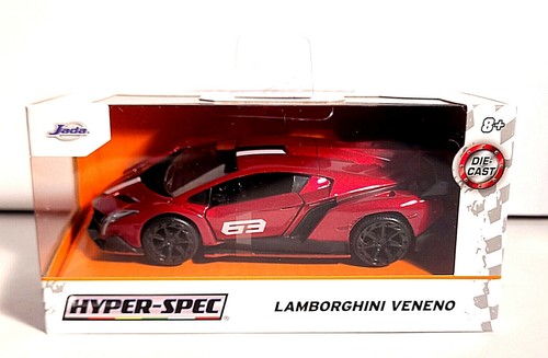 2021 Jada 1:32 - Lamborghini Veneno, Hyper-Spec, Diecast, Car, RED - NIB MINT - 第 1/7 張圖片
