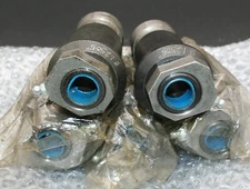 Five (5) Couplings / Joints / Valves 4" Long w a Sliding Collar 01.2505" D NEW