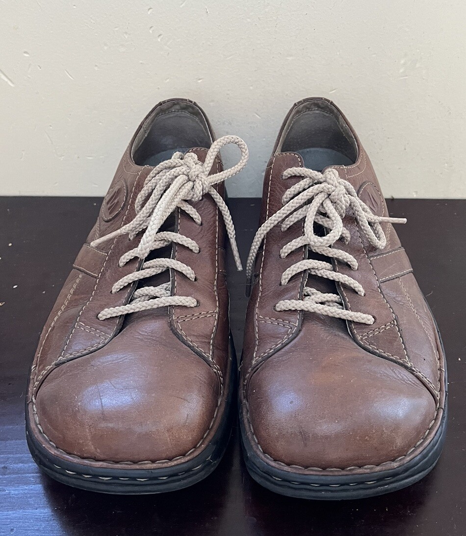 Merrell Shetland J49517 Brown Leather Comfort Oxford Shoes Mens 9.5 Lace Up Merrell Leather Upper Brown Casual Shoes for Men for sale | eBay main image 3