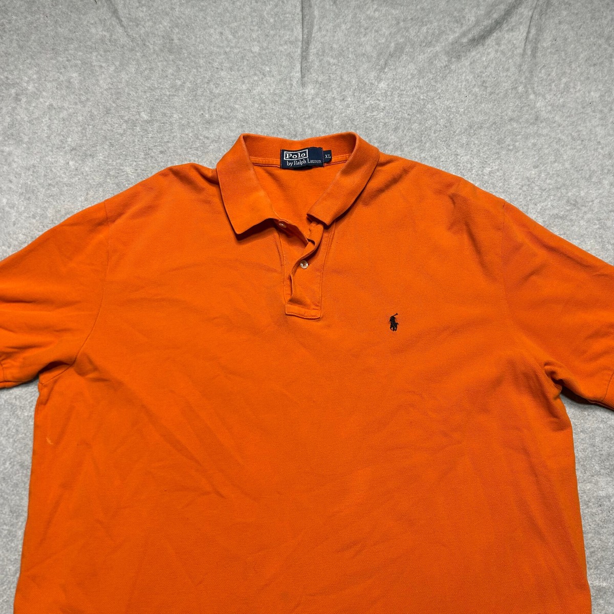 Polo Ralph Lauren Shirt Mens XL Orange Classic Fit Short