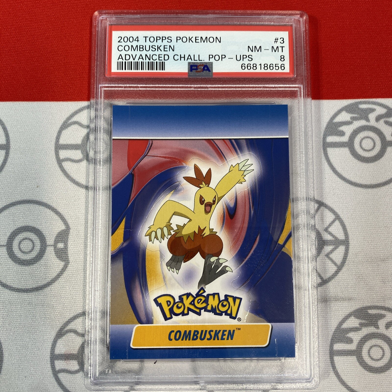 PSA 8 Combusken 2004 Topps Pokemon Advanced Challenge Pop-Up #3 of 10 8656