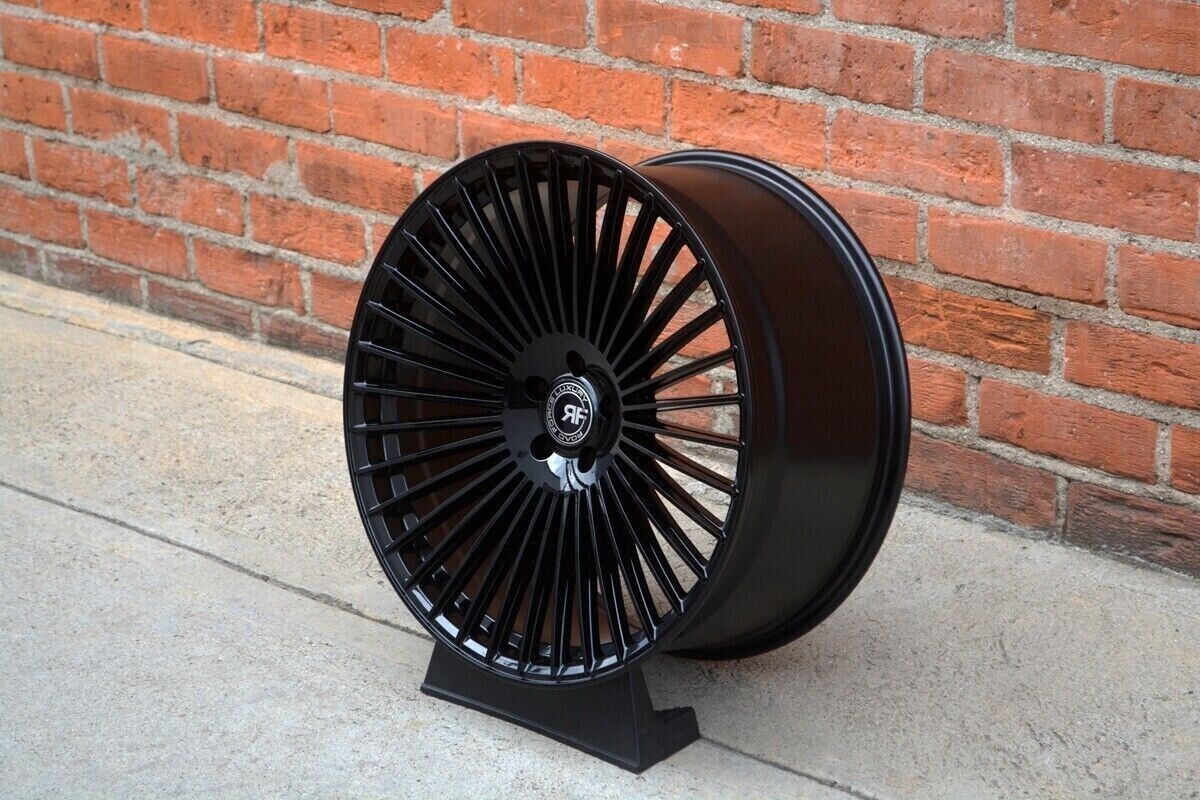 22” RF35 BLACK CONCAVE WHEELS RIMS FOR BENTLEY CONTINENTAL GT 22X9 / 22X10.5