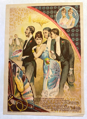 ADVERTISING  FORBES  CO.  OF  BOSTON  &  N.Y.  -  FAIR FACE BUCHAN'S  -  1880's