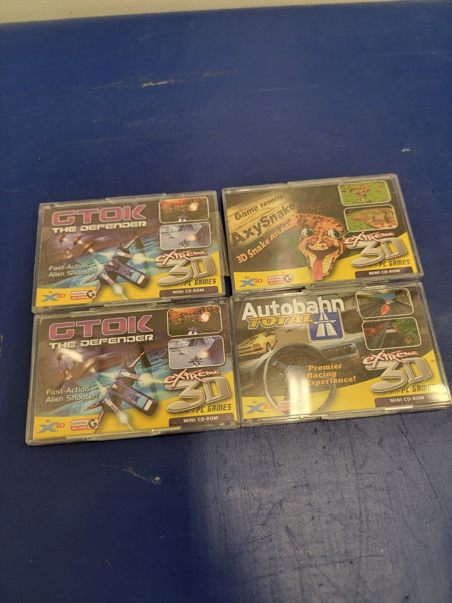 Axy Snake, Autobahn Totaz, Gtoik Mini CD-Rom Extreme 3D PC Games
