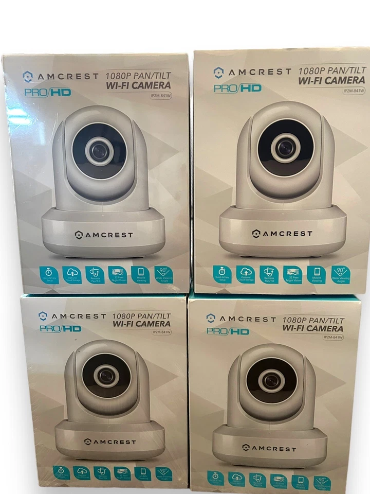 AMCREST Pro HP 6mp 4 ch Network Video Recorder & 4 1080p Pan Tilt WiFi Cameras - Image 2 of 4