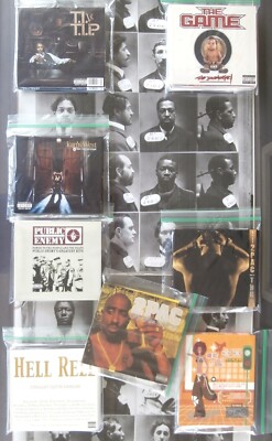 8 CD Album Job Lot RAP HIP HOP The Game PUBLIC ENEMY Hell Rell T.I. 2Pac, ++ !!