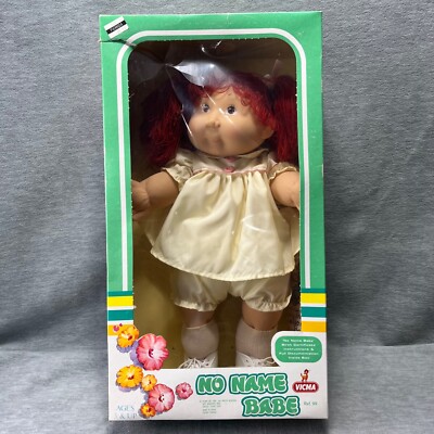 Spain No Name Babe Doll By VICMA Red Yarn Hair 17in Freckles