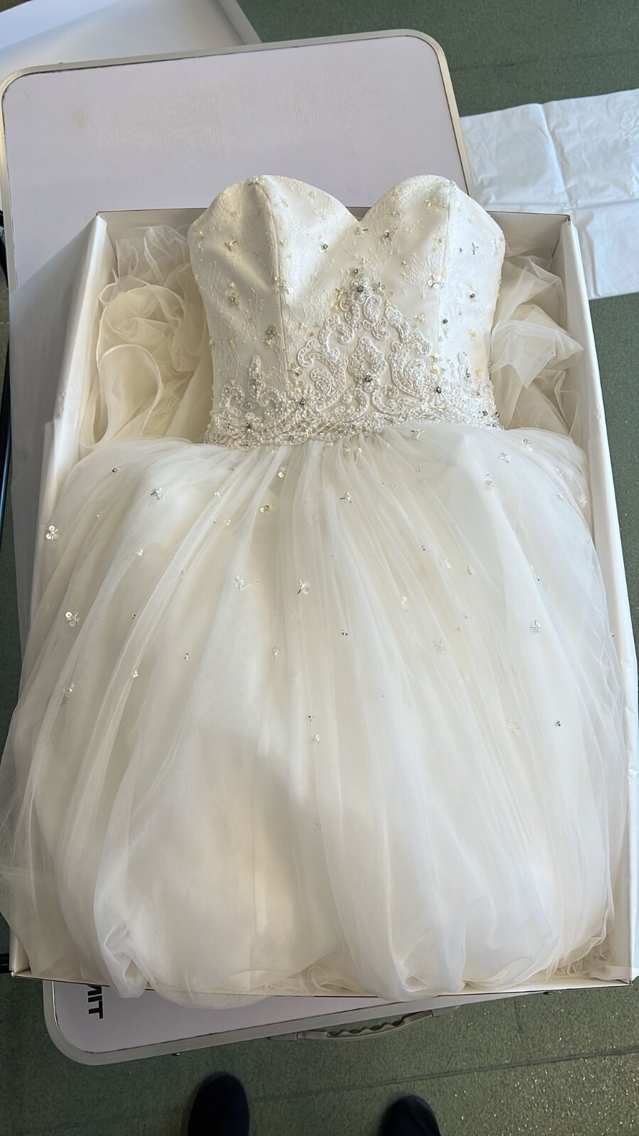 Badgley Mischka wedding dress princess floor length