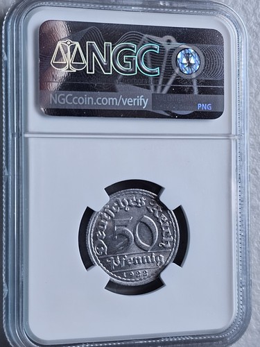 Germany 50 Pfennig 1922D NGC MS 65 - Picture 2 of 2