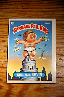 UK Topps Garbage Pail Kids KING-SIZED KEVIN 124b OFFSET Error Third Series3 1986