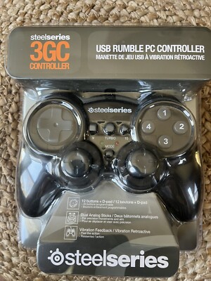Steel Series 3GC USB Rumble PC Controller 69001 Gamepad, PC & MAC New