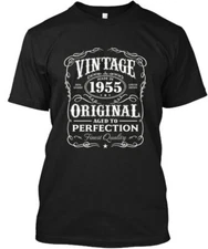Vintage Made In 1955 Birthday T-Shirt Made in the USA Size S to 5XL