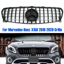 Front Black Grille Emblem For Mercedes Benz X156 2018-2020 GLA250 GLA200 Grill