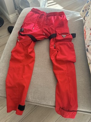 Life Code Progressive Red Jogger Pants M Adjustable Waist Zipper Pocket