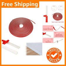 Flexible 10M TPE Quadrant Trim - Easy Install 12mm x 9mm Skirting Board Beading