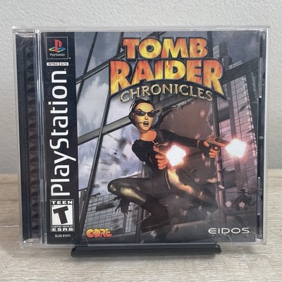 Tomb Raider Chronicles Black Label Sony Playstation 1 PS1 Complete w/Manual
