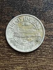 Par-A-Dice Twenty Five 25 Cent Gaming Token Casino East Peoria Illinois TB7753*