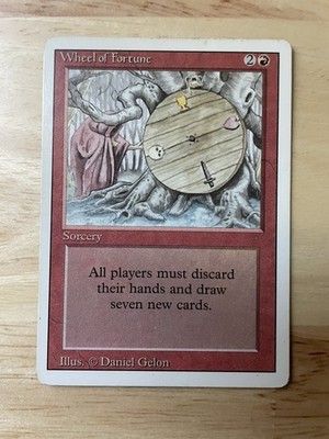 Wheel of Fortune Revised Edition Magic the Gathering LP