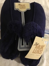 Muk Luks Slippers New Blue Medium 7 - 8