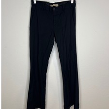 Stella McCartney Womens Tailored Cuffed Trousers Flat Front Black 26