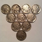 LOT OF 10 BUFFALO NICKELS  1913 T1 1915-D 1916-D 1918-S 1923-S ALL X2 D-46