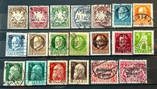German classic Stamps - Lot of 20 Stamps Bayern / Bavaria State used nice /700