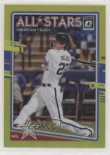 2020 Panini Donruss Optic All-Stars Retail Lime Green Prizm Christian Yelich 1n0