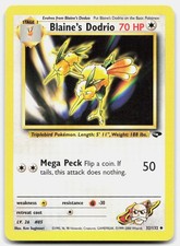 Blaine's Dodrio 32/132 Uncommon Gym Challenge Pokemon Unlimited Lightly Played