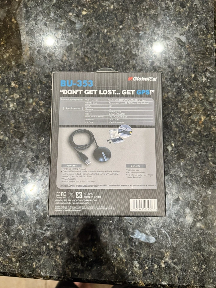 Globalsat BU-353 USB GPS Receiver SIRF Navigation for PC Mac - Image 2 of 4