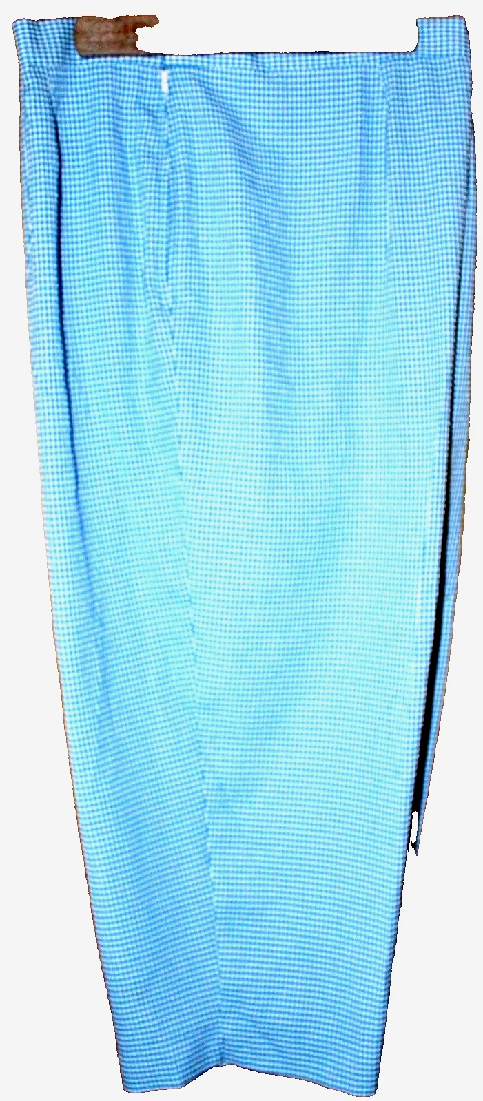 NEW! PLUS SIZE 24 SEERSUCKER CAPRIS PANTS~BLUE GINGHAM-COMFY! FREE SHIPPING!