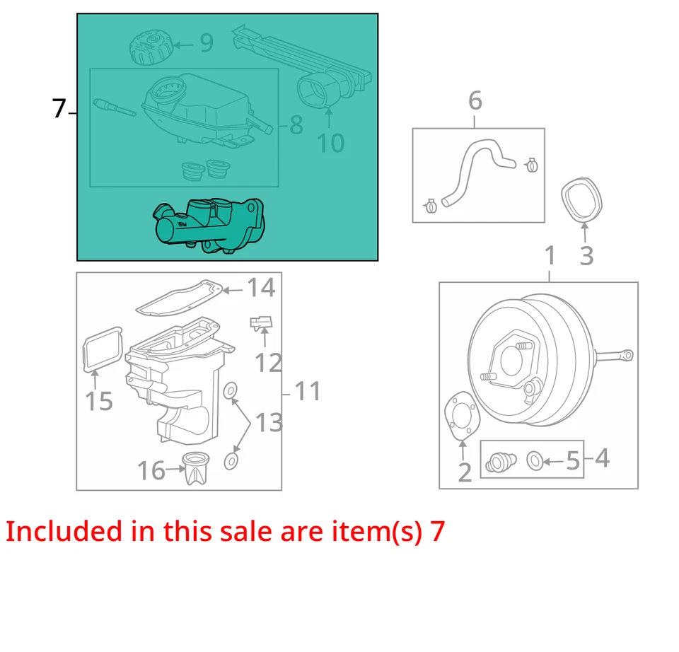 2008 Saturn Sky Brake Master Cylinder OEM 72K Miles - LKQ431815238 Foto 4 de 4