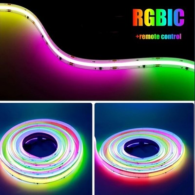 576 LEDs/m high brightness without break points COB LED strip RGB color-changing